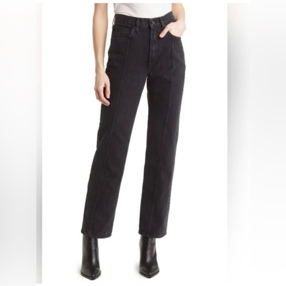 NWT - SIVRLAKE - London straight jeans - washed black - 30